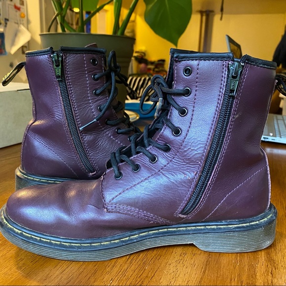 SOLD Dr Martens Delaney ankle boot purple size 7 - Picture 5 of 10